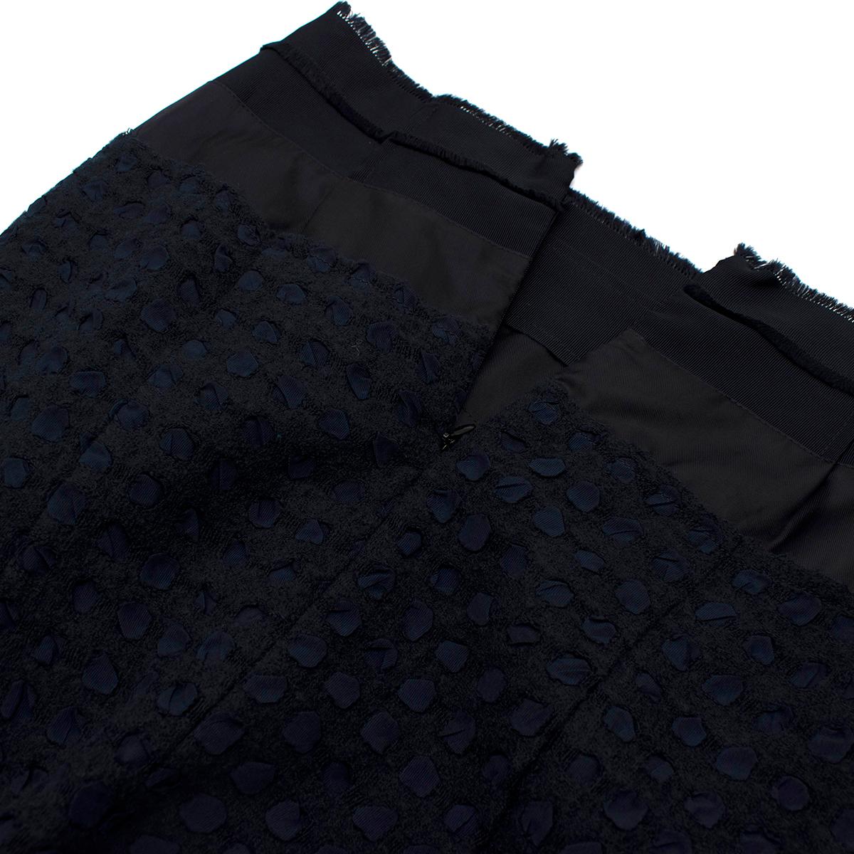 navy blue blazer and skirt set