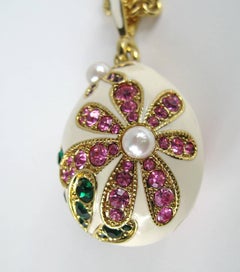 Nina Ricci Necklace Swarovski Crystal Pendant New, Never Worn - 1980s