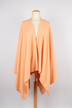 Nina Ricci Orange Cashmere Poncho