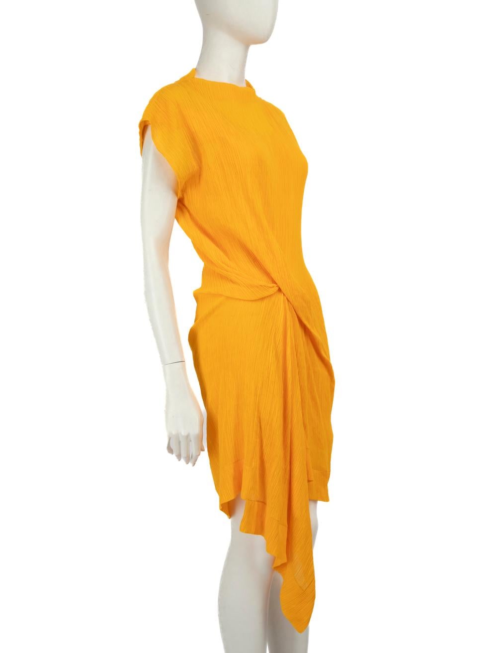 CONDITION is Never worn, with tags. Due to poor storage of the dress, wear is evident to the top back neck area where a small hole can be seen and there are pulls to the weave on the hem of the internal neckline on this new Nina Ricci designer