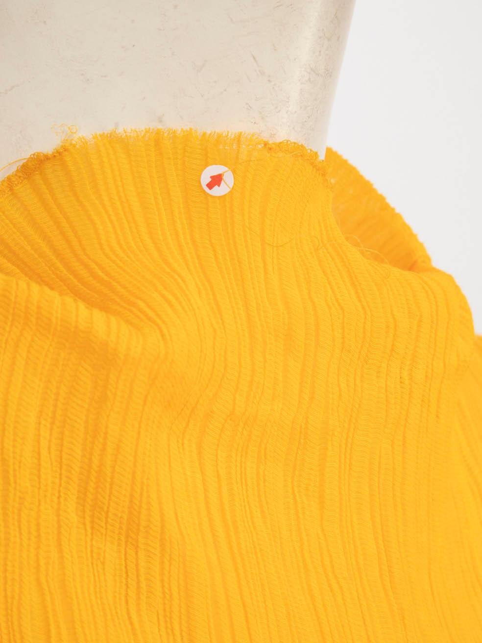Nina Ricci Orange Crepe Knee Length Dress Size M For Sale 1