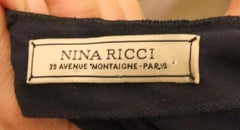 Nina Ricci Paris Blue Silk Dress