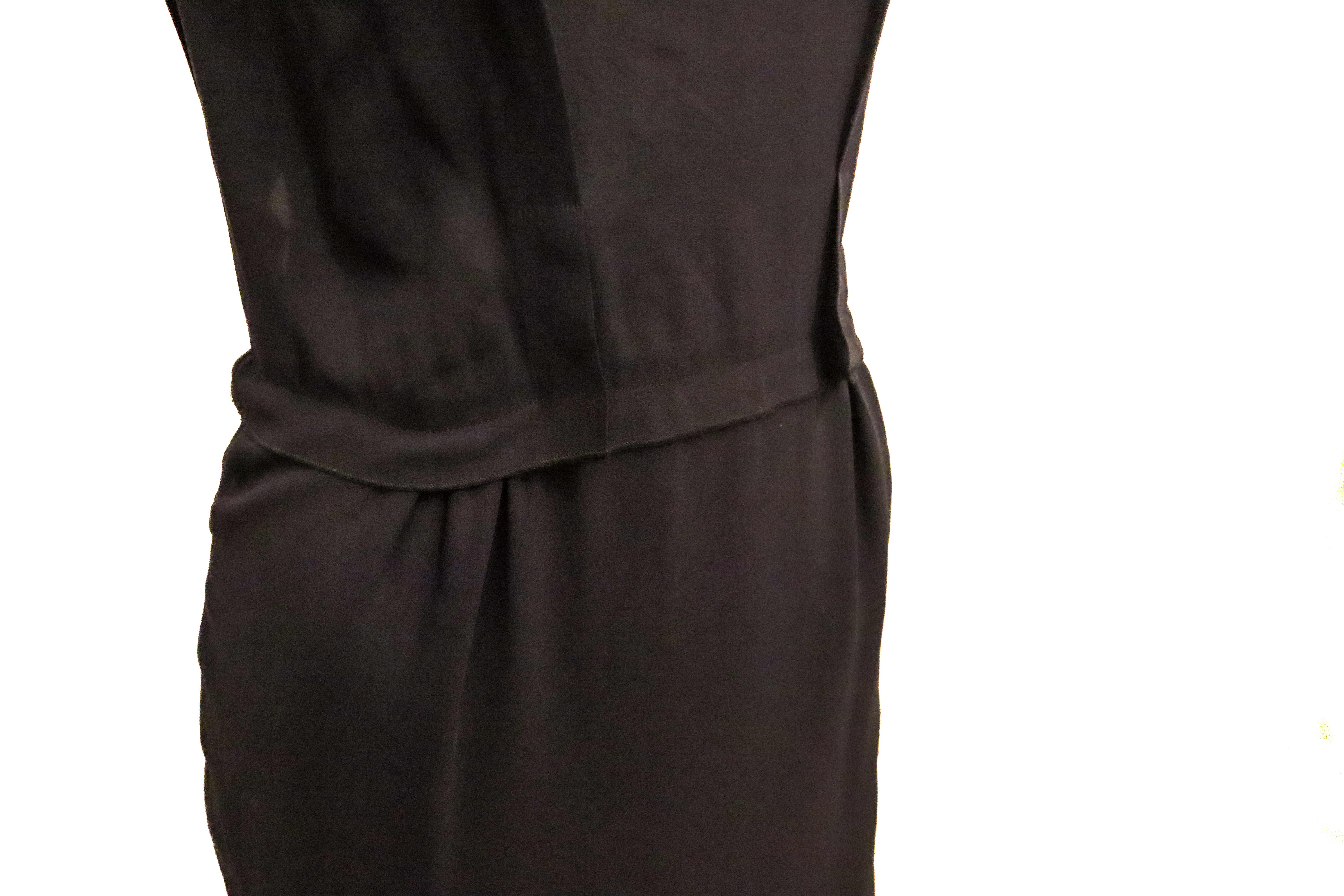 Nina Ricci Paris Blue Silk Dress For Sale 3