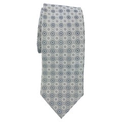 Nina Ricci Paris France Medallions Silk Dress Neck Tie Luxury