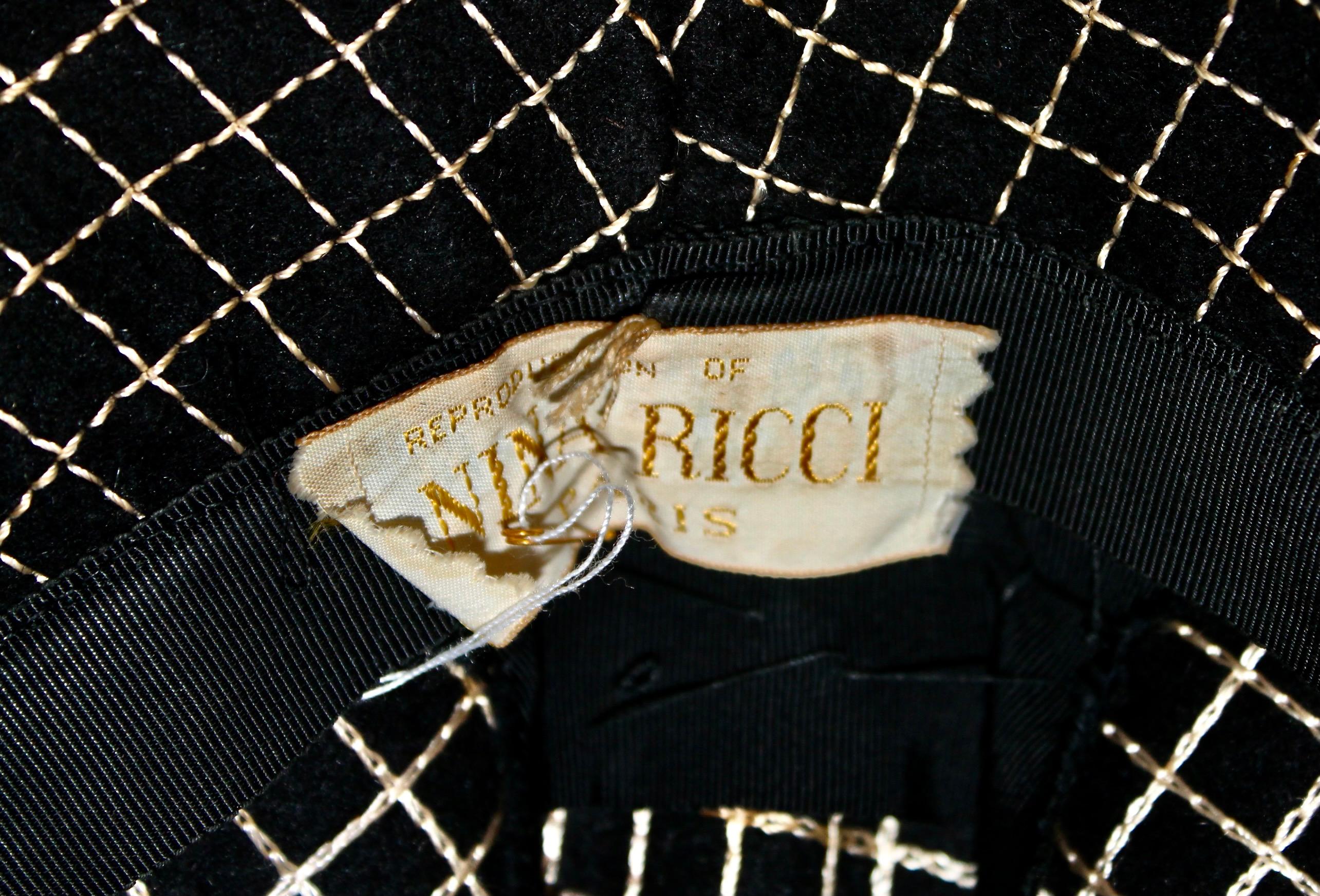 Nina Ricci Paris Hat For Sale 7