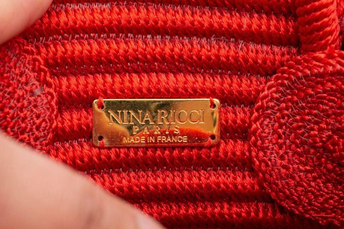 Passementerie Rote Tasche von Nina Ricci im Angebot 1