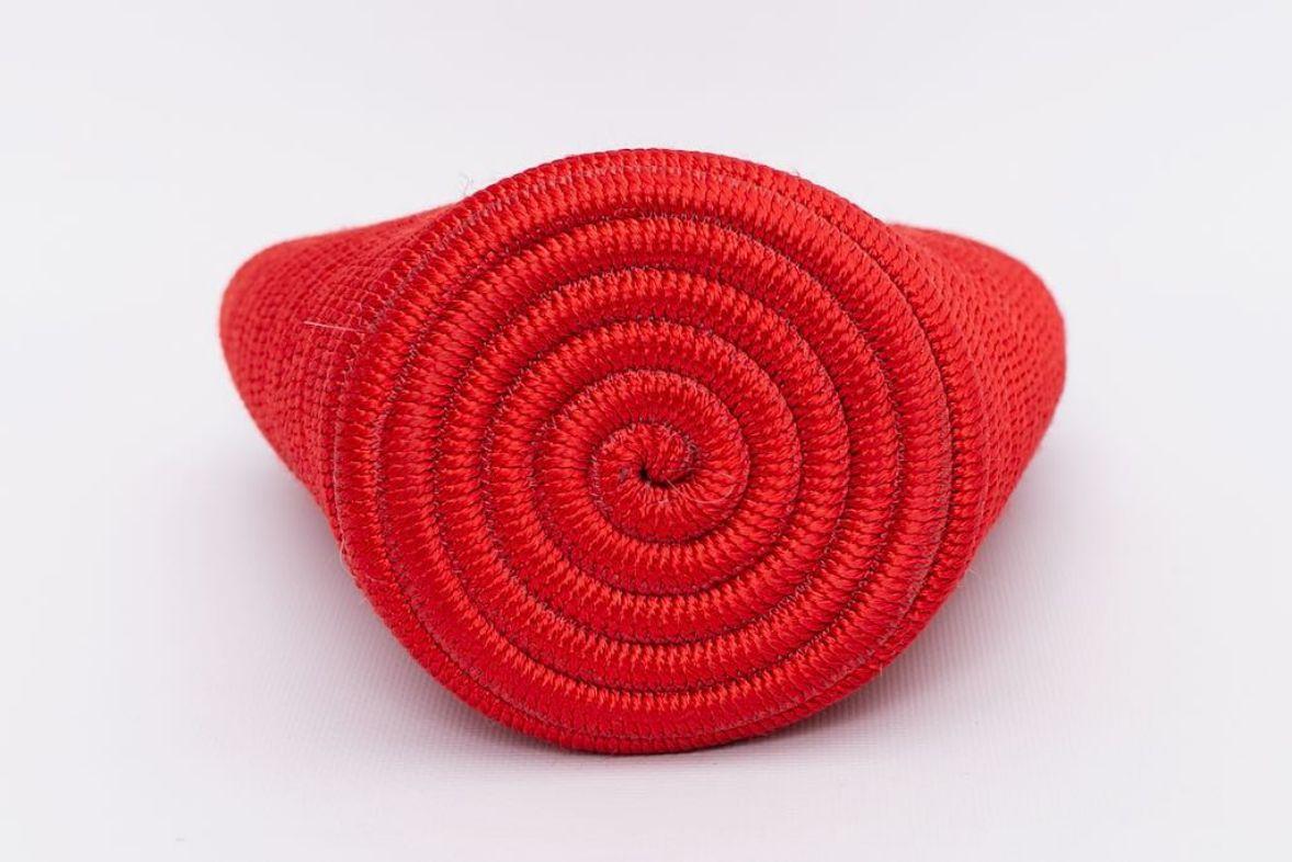 Passementerie Rote Tasche von Nina Ricci im Angebot 3