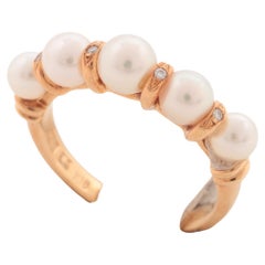 Nina Ricci Pearl Diamond Ring