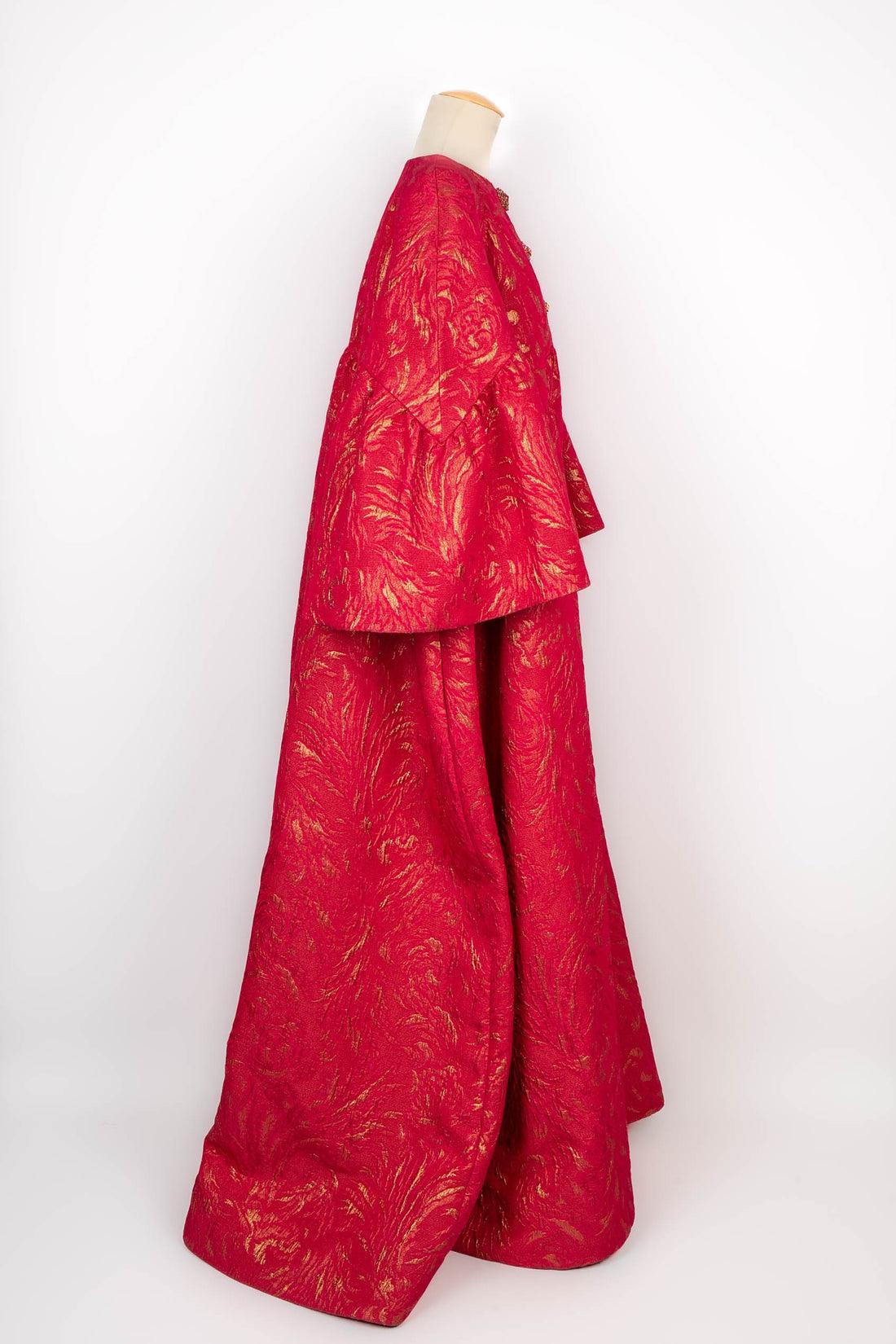 Nina Ricci manteau de théâtre rose haute couture en vente 1