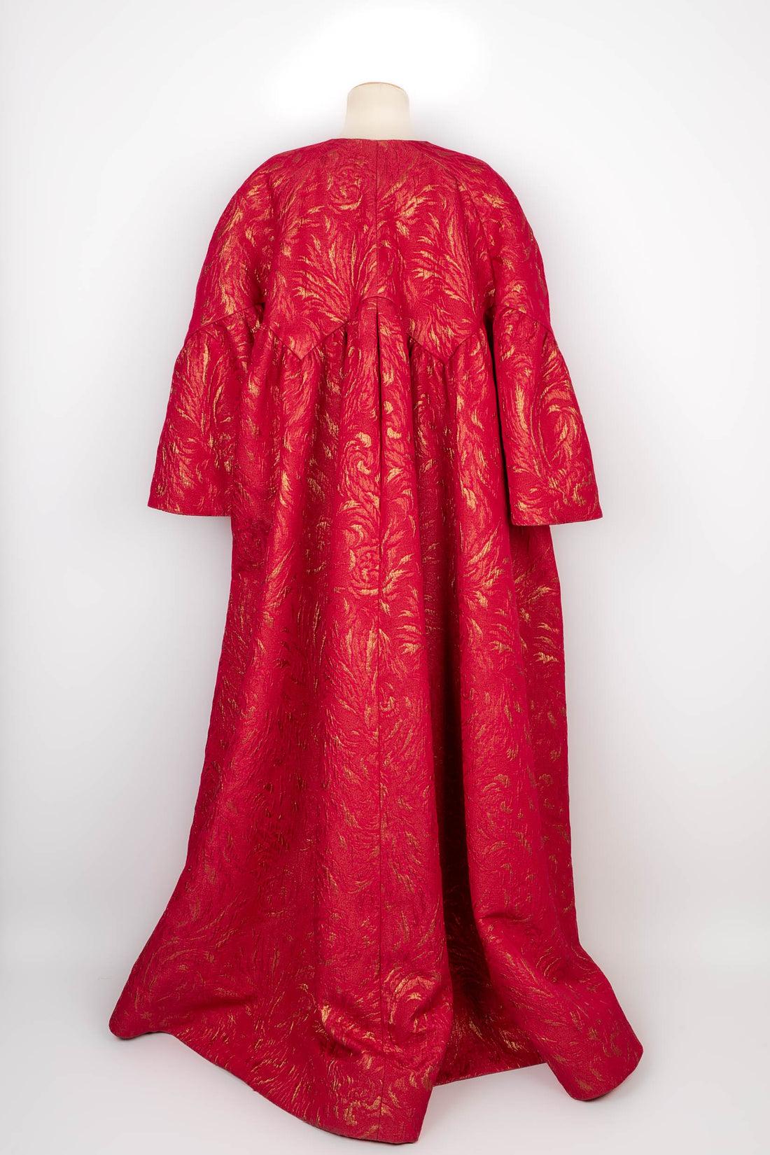 Nina Ricci manteau de théâtre rose haute couture en vente 2