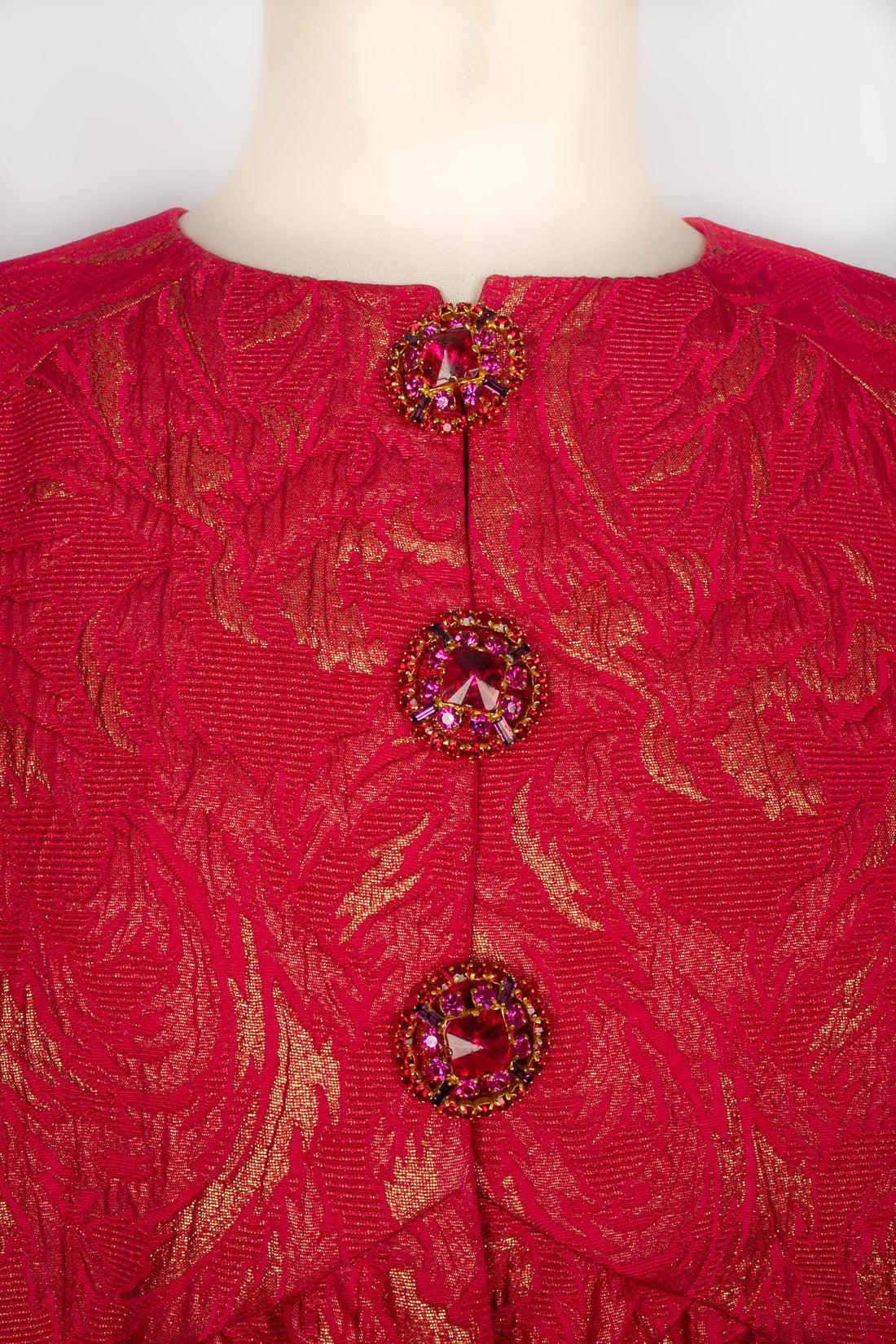 Nina Ricci manteau de théâtre rose haute couture en vente 5