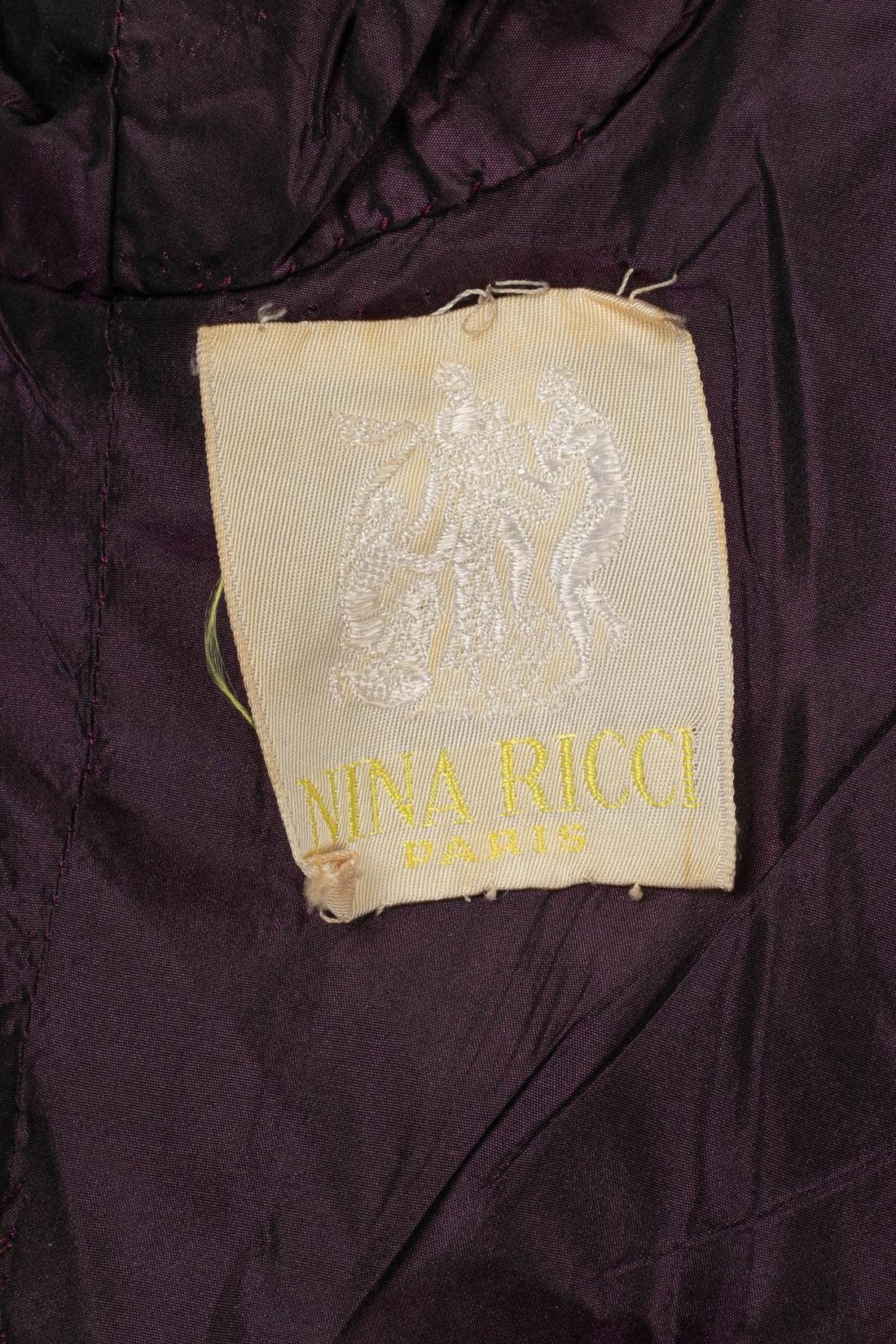 Nina Ricci Pink Top Haute Couture in Pearls and Rhinestones For Sale 6