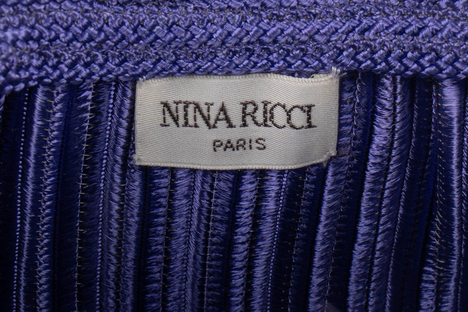 Nina Ricci Lila Besatztasche mit lila Besatz im Angebot 4