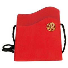 Vintage Nina Ricci Red Ottoman Bag