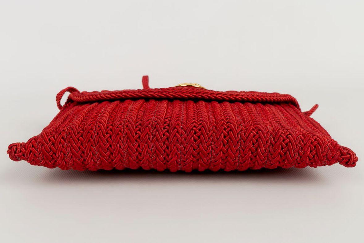 Nina Ricci Red Passementerie Bag In Good Condition For Sale In SAINT-OUEN-SUR-SEINE, FR