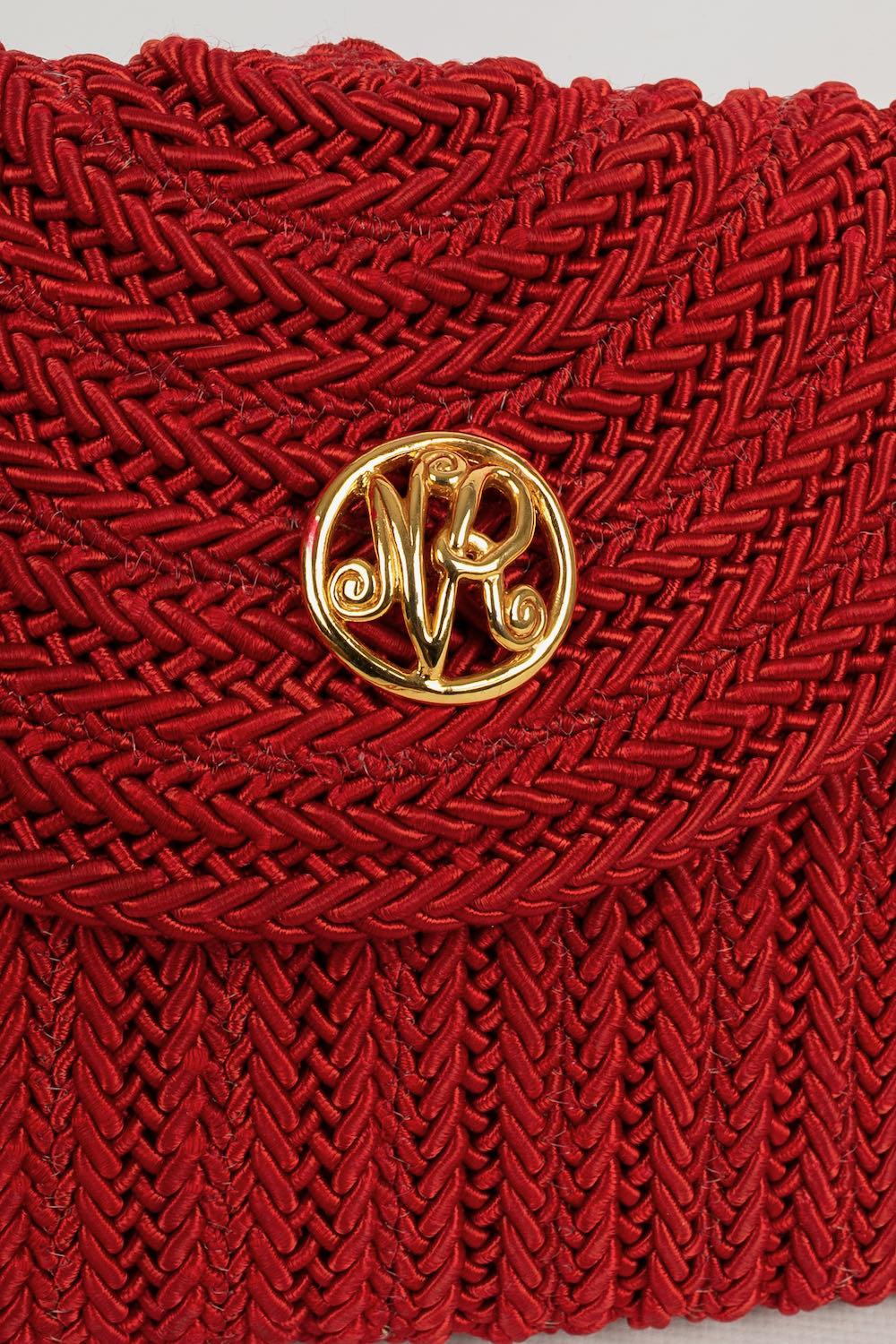 Rote Passementerie-Tasche von Nina Ricci im Angebot 1
