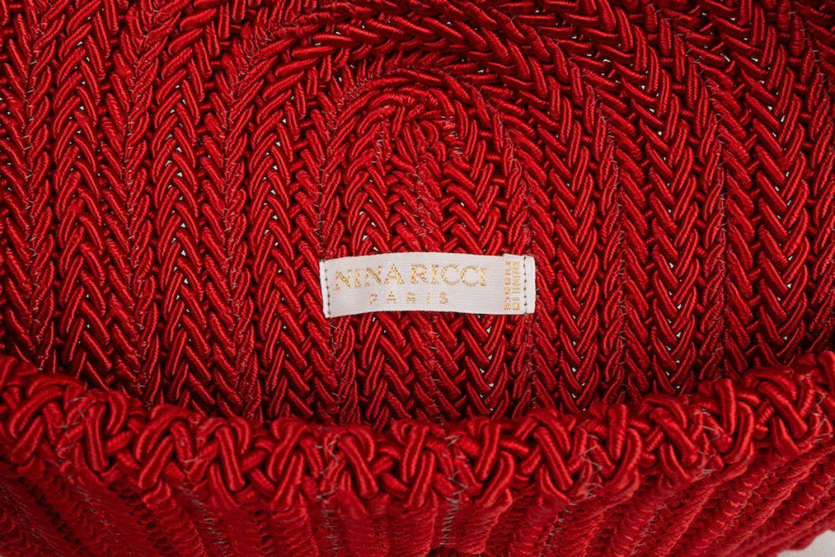 Rote Passementerie-Tasche von Nina Ricci im Angebot 3
