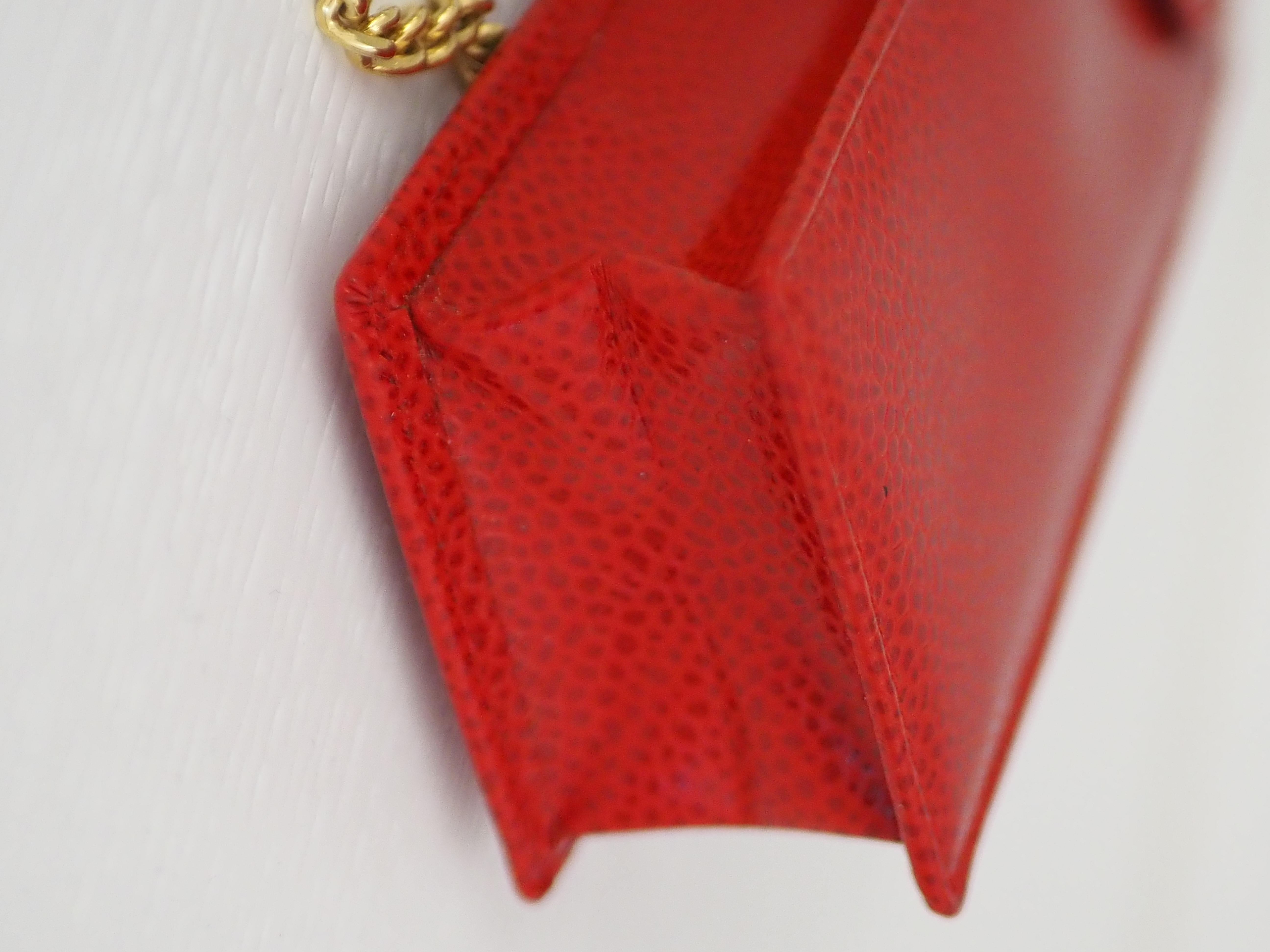 Nina Ricci red small shoulder bag handbag For Sale 1