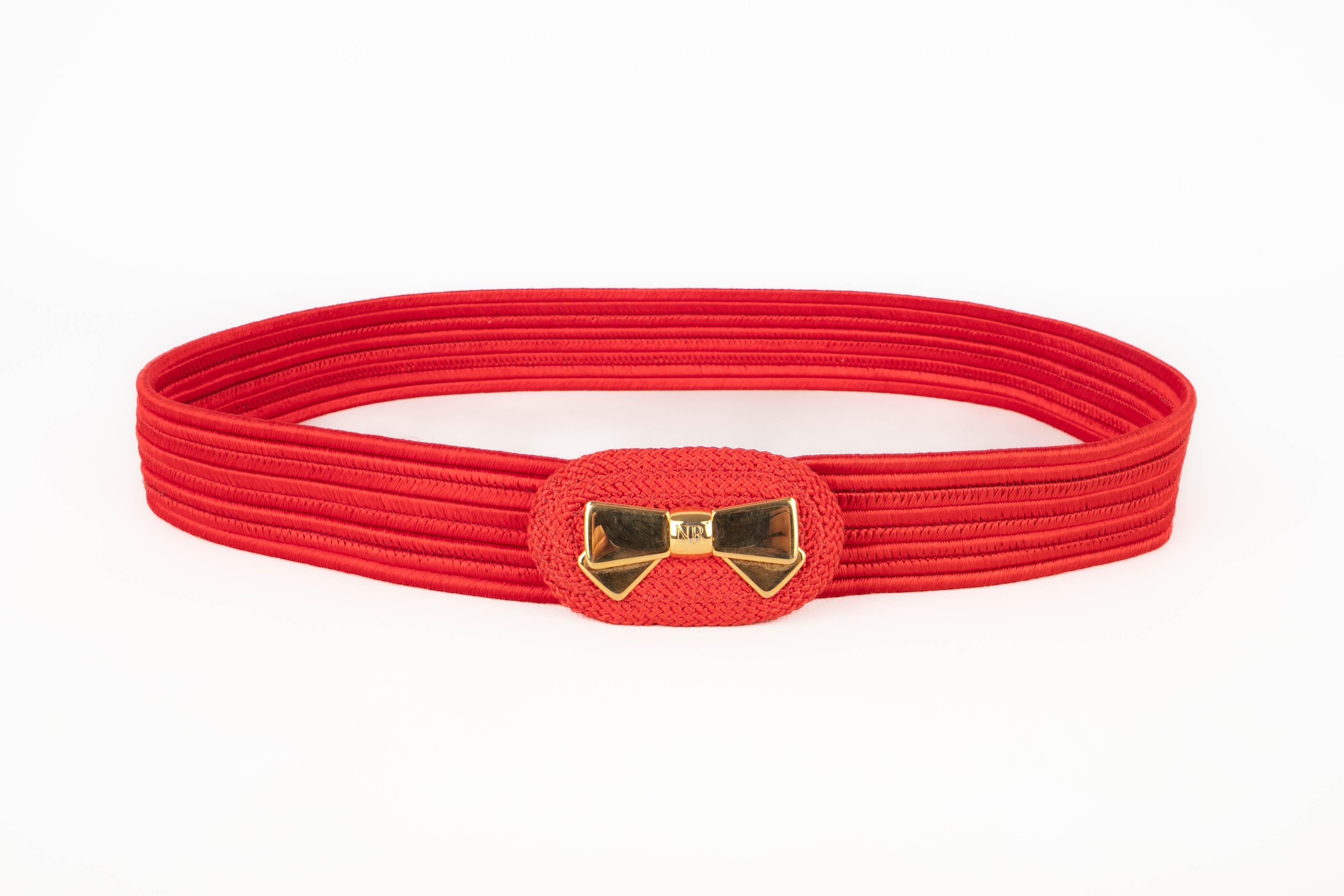 Cinturón rojo vintage Nina Ricci Rojo en venta