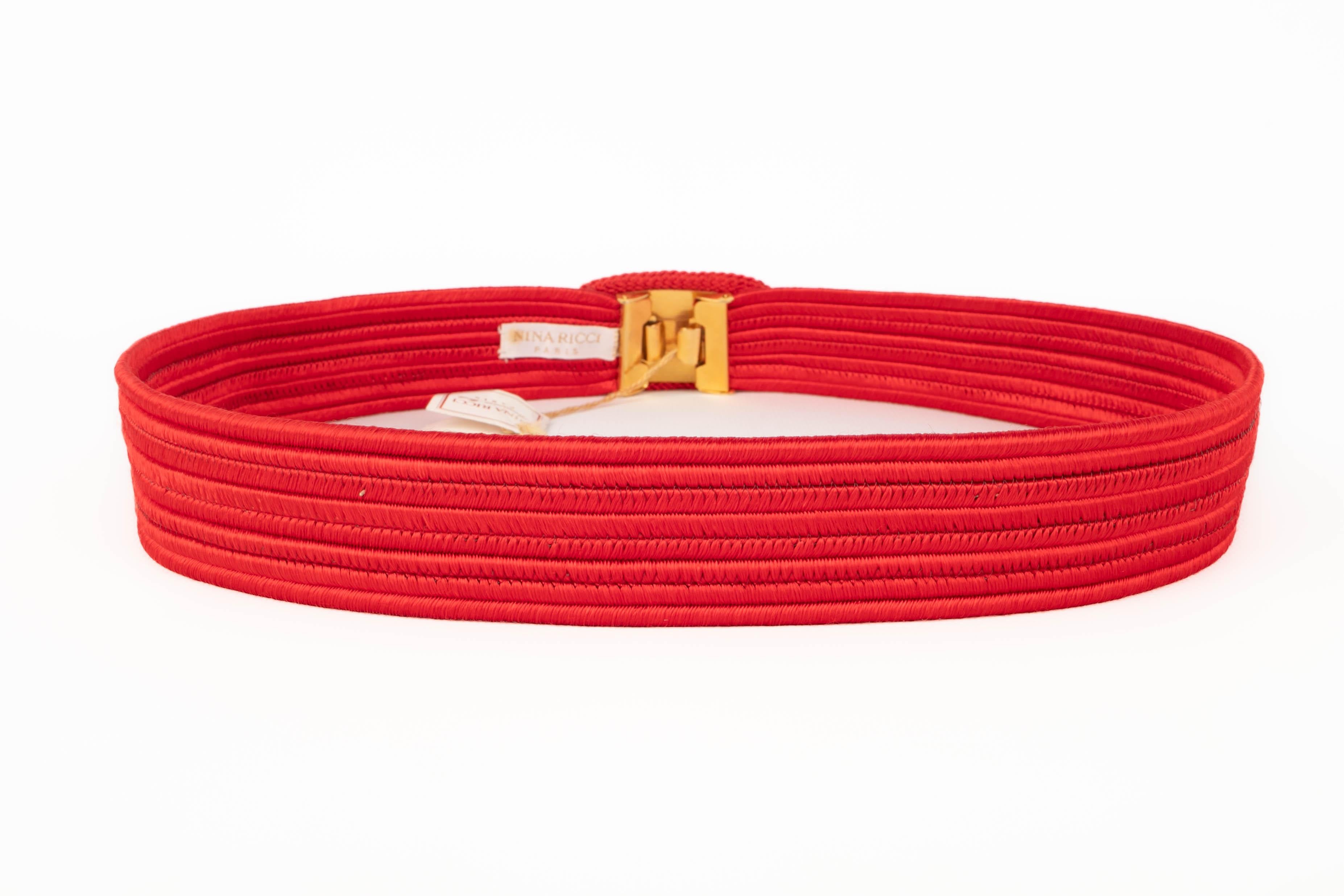 De las mujeres Cinturón rojo vintage Nina Ricci en venta