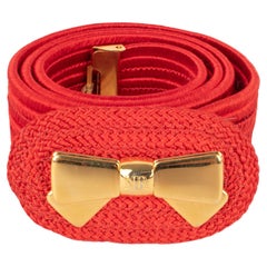 Ceinture rouge vintage Nina Ricci