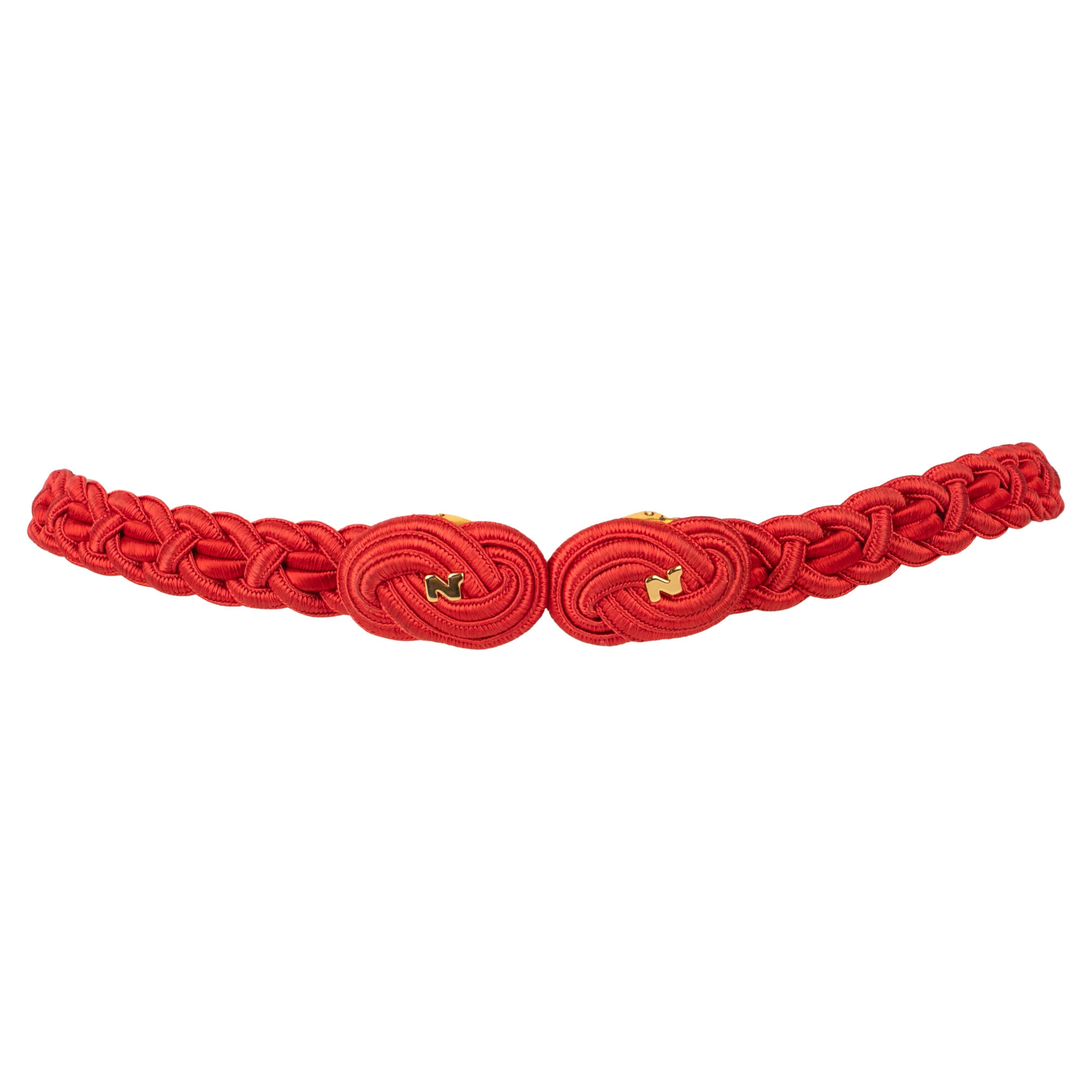 Cintura vintage rossa Nina Ricci