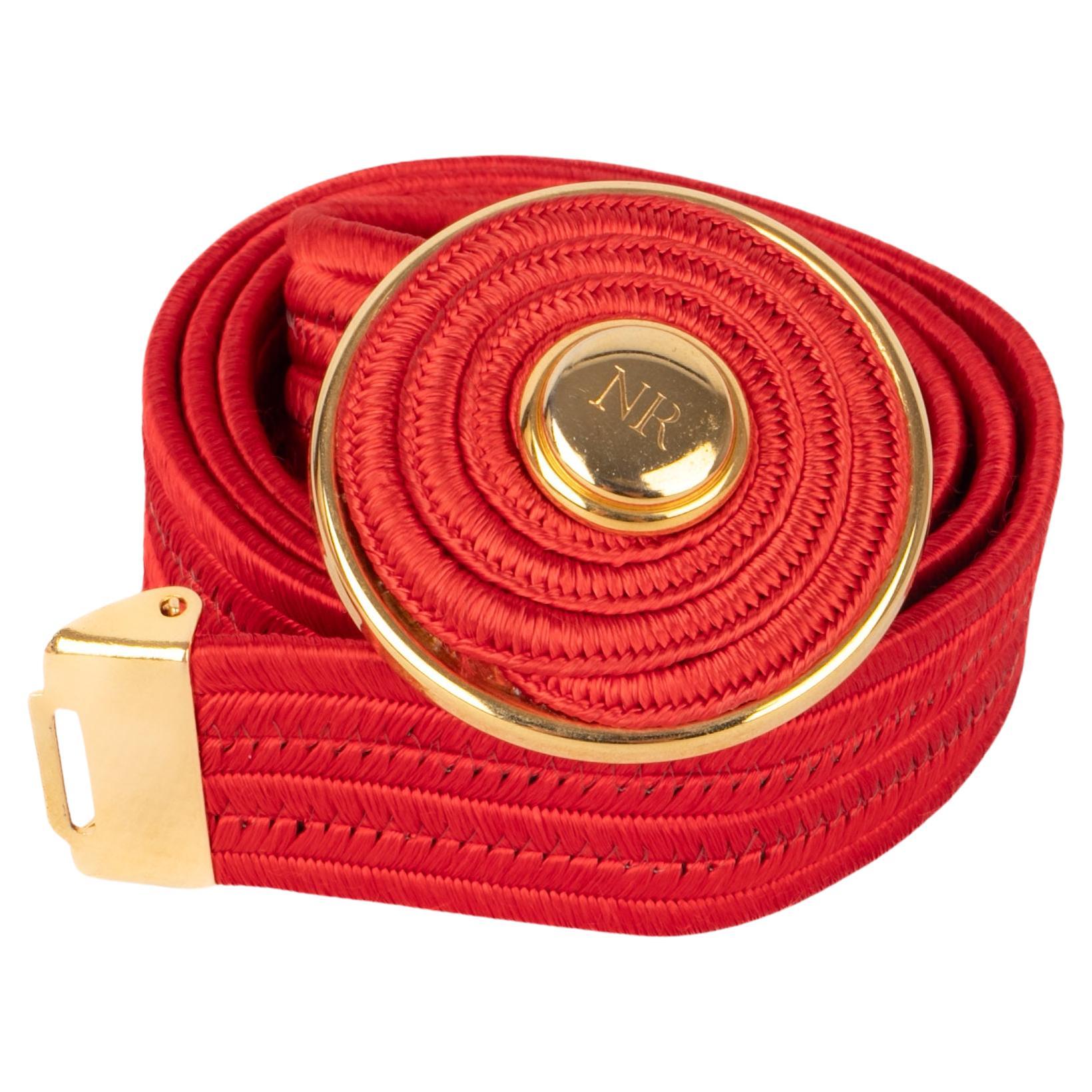 Nina Ricci red vintage belt