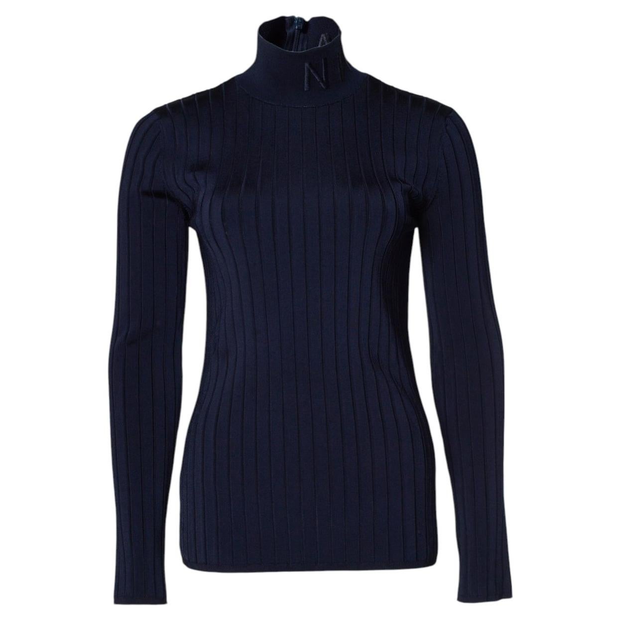 Nina Ricci, Rib turtle neck in dark blue