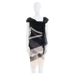 Nina Ricci S/S 2011 Black Lace Silk Dress