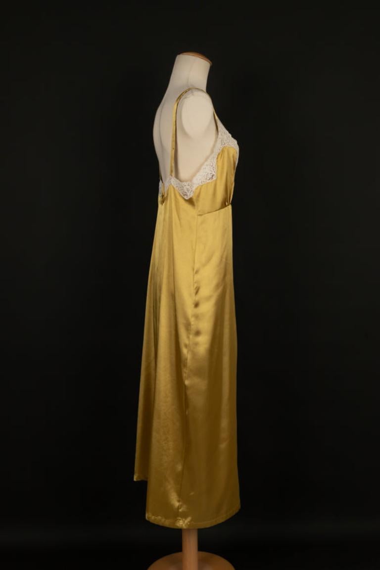 Nina Ricci Satin Négligé Dress In Excellent Condition In SAINT-OUEN-SUR-SEINE, FR