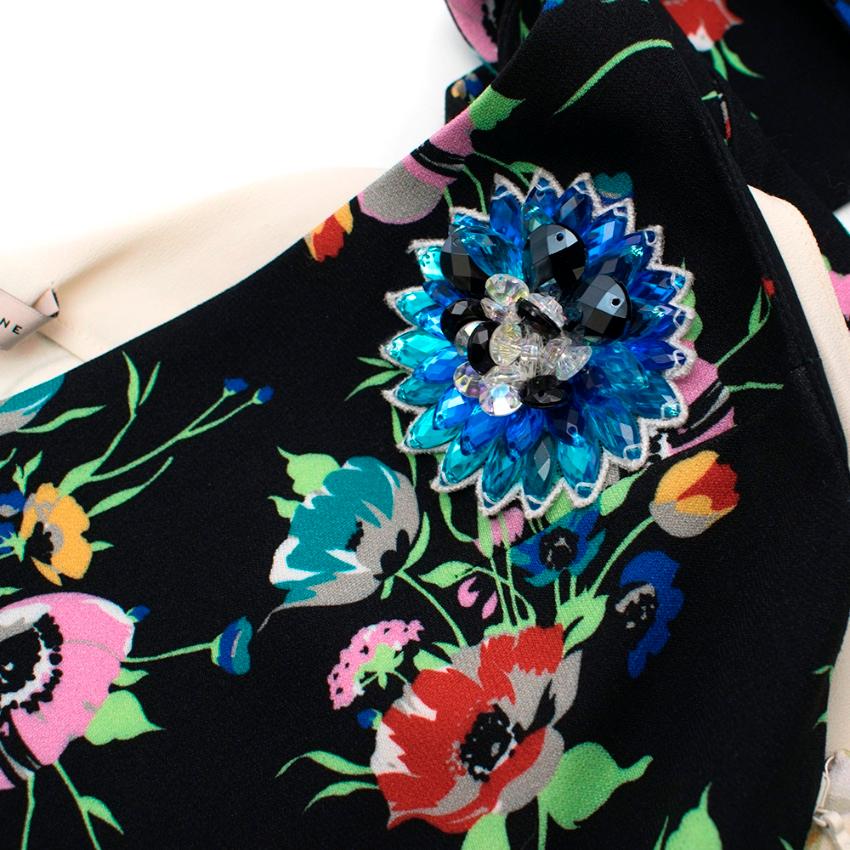 Women's Christopher Kane Floral Print Archive Tie Dress - Size US8 For Sale