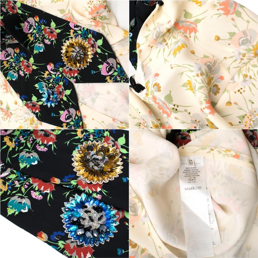 Christopher Kane Floral Print Archive Tie Dress - Size US8 For Sale 2