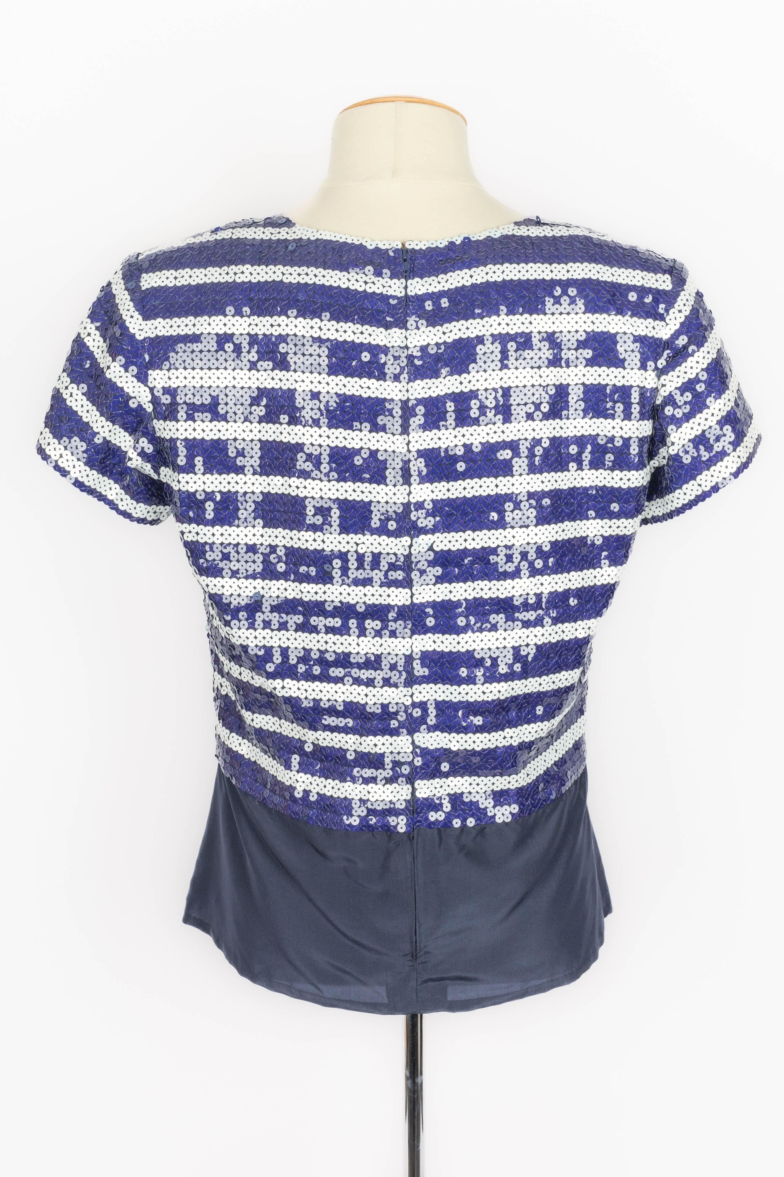 Women's Nina Ricci sequined top Haute Couture For Sale