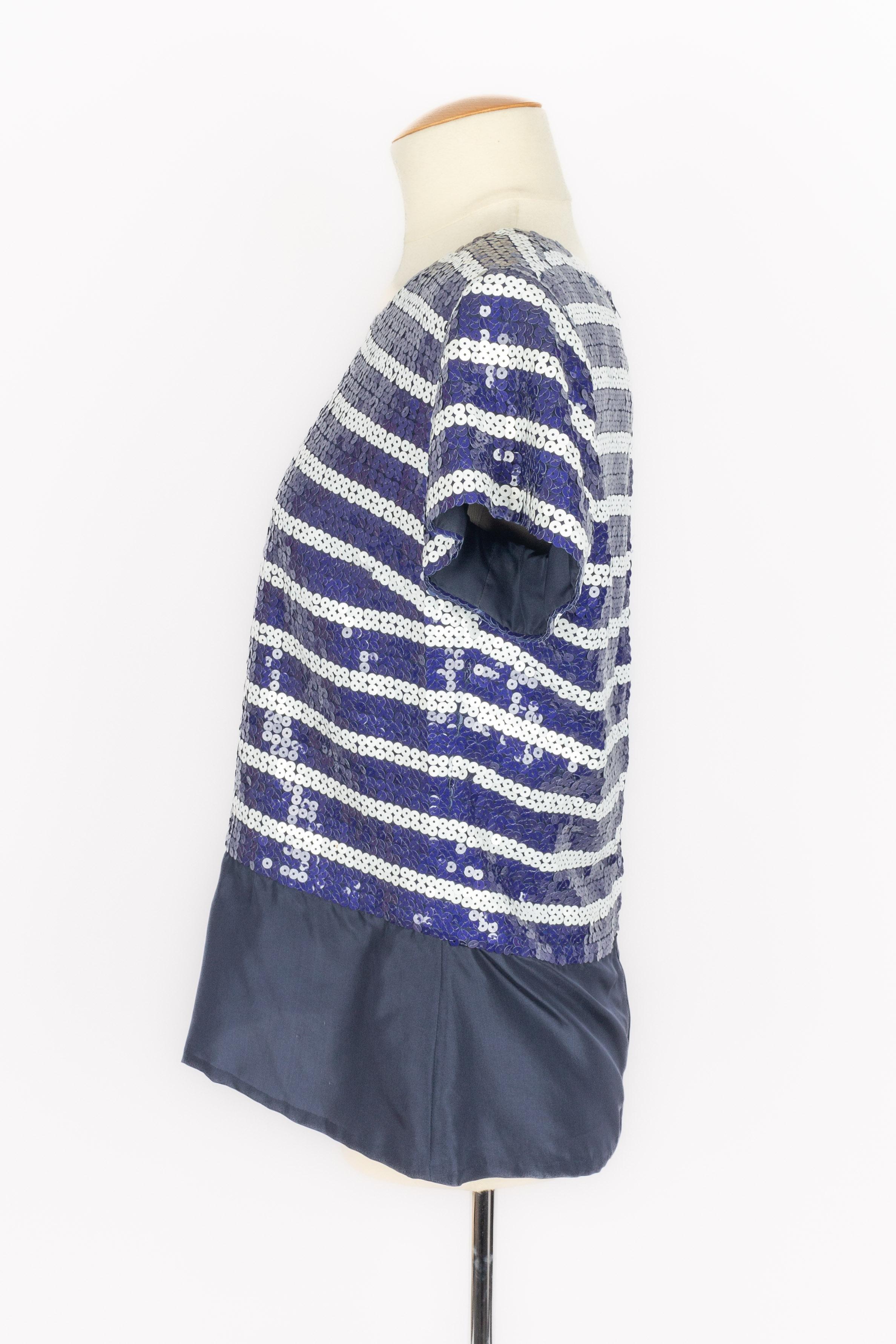 Nina Ricci sequined top Haute Couture For Sale 2