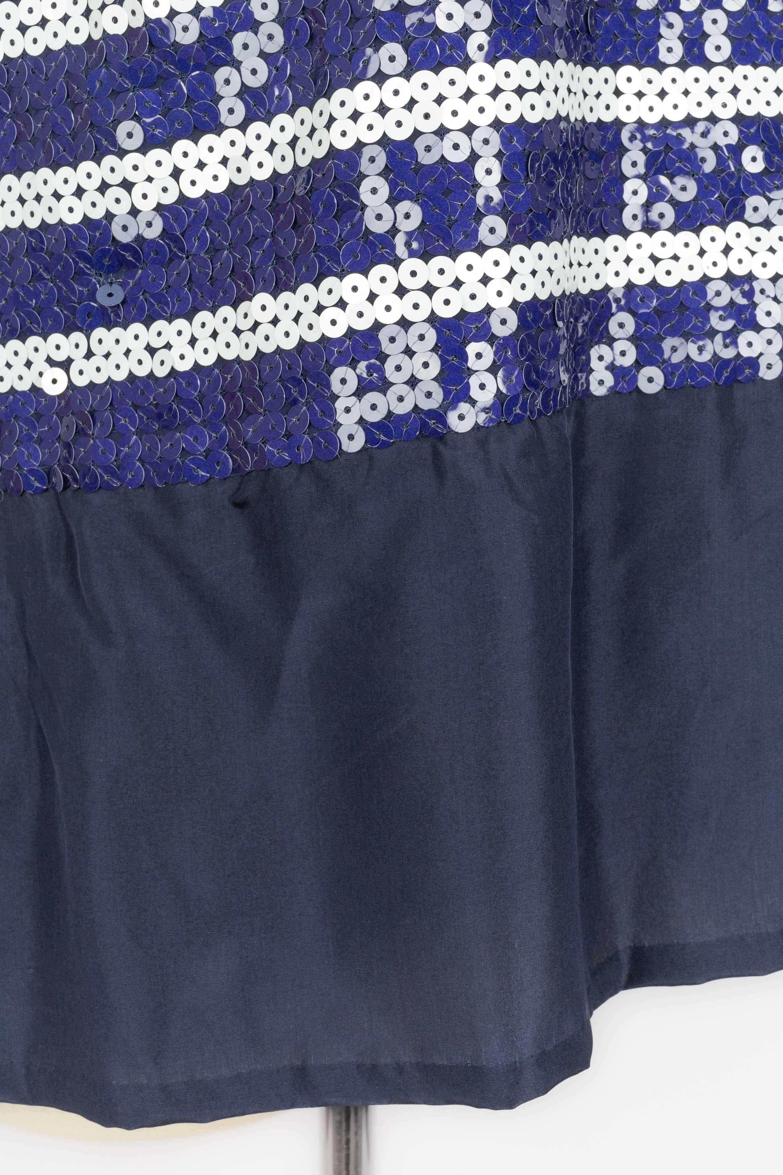 Nina Ricci sequined top Haute Couture For Sale 3