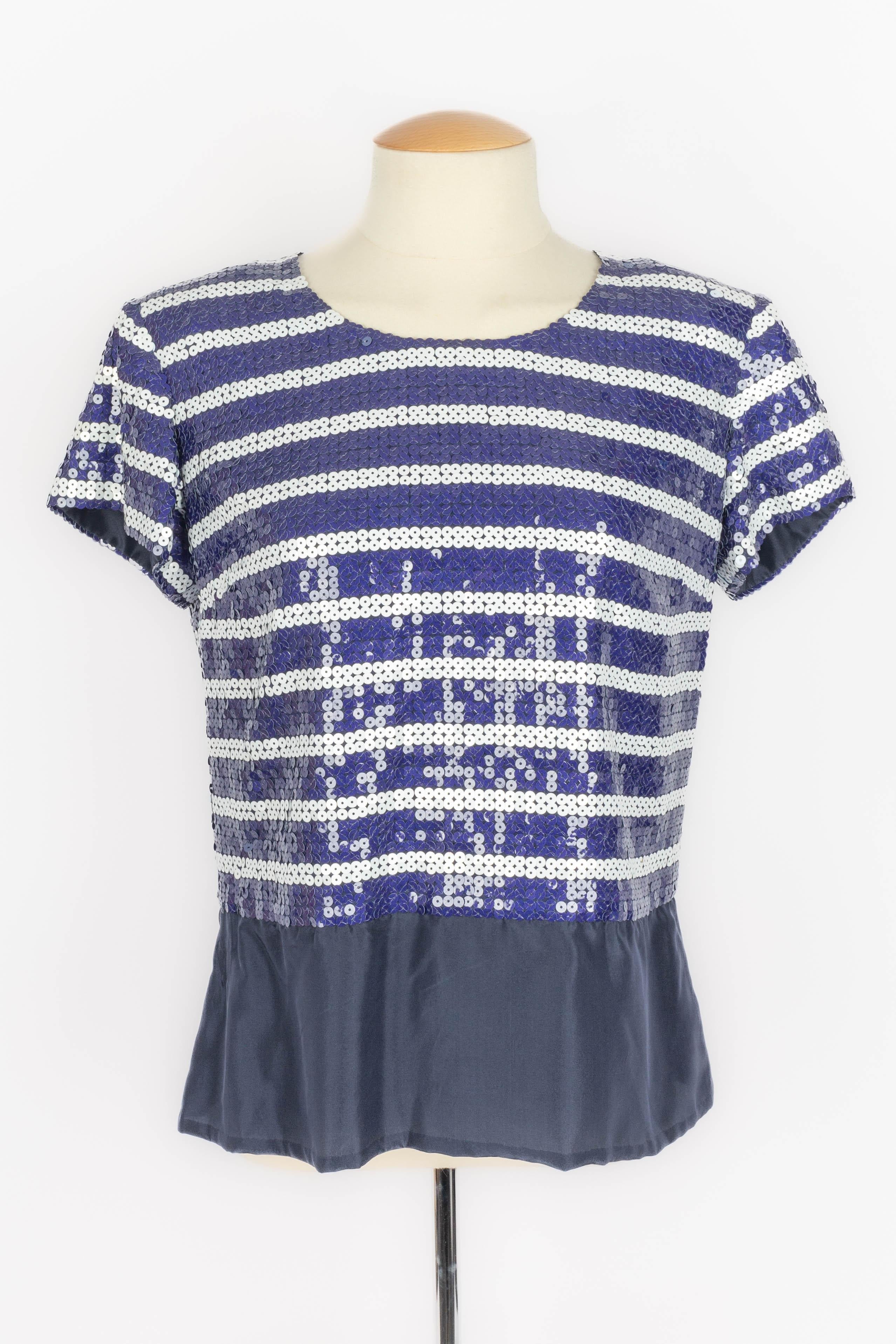 Nina Ricci sequined top Haute Couture For Sale