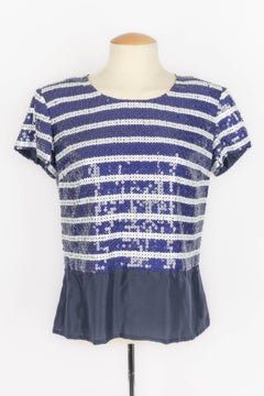 Nina Ricci sequined top Haute Couture