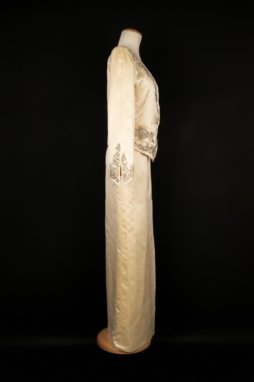 Nina Ricci Set Haute Couture, 1988 In Good Condition For Sale In SAINT-OUEN-SUR-SEINE, FR