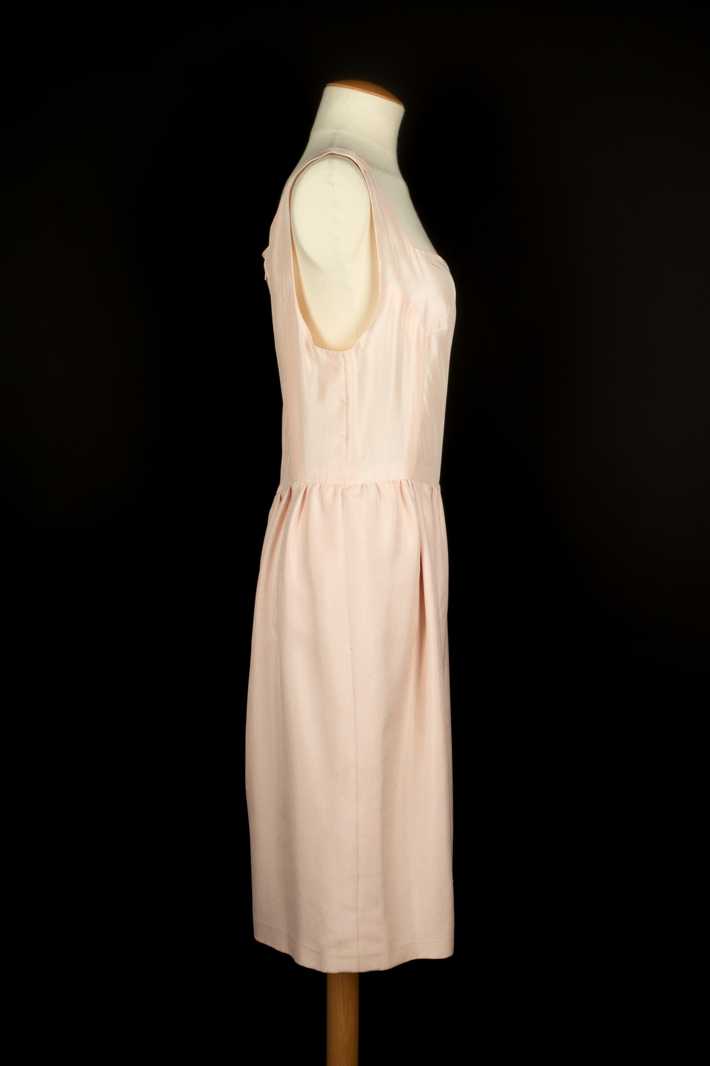 Beige Nina Ricci set Haute Couture For Sale