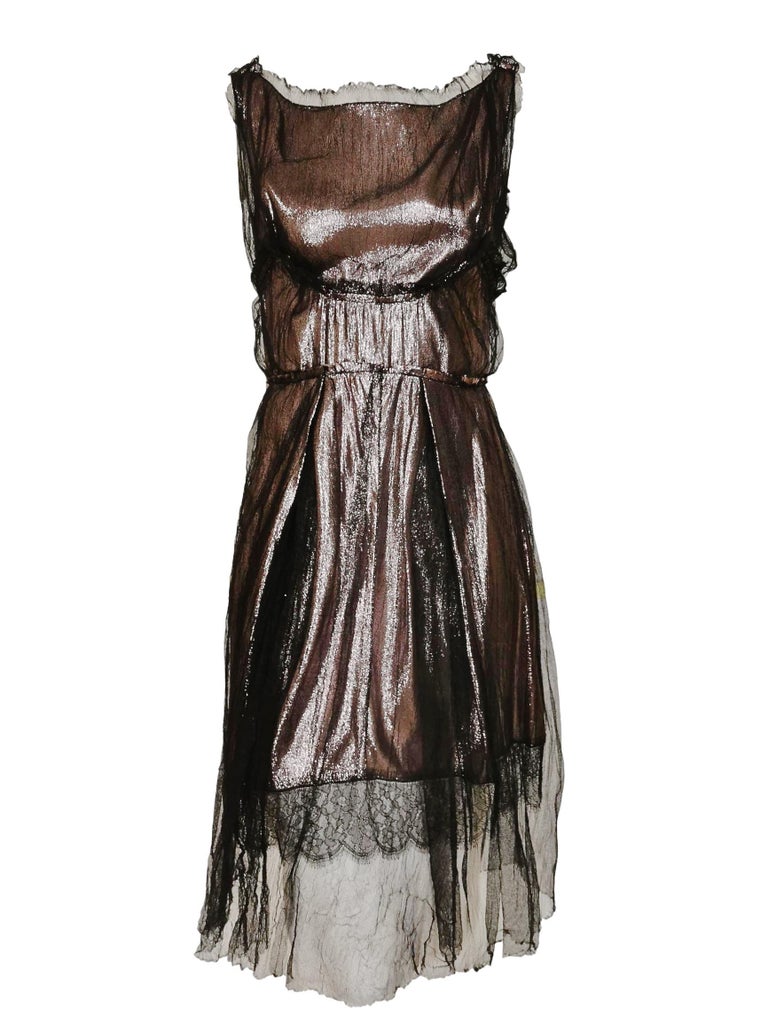 Nina Ricci Silk 1920's Style Flapper Dress For Sale at 1stDibs
