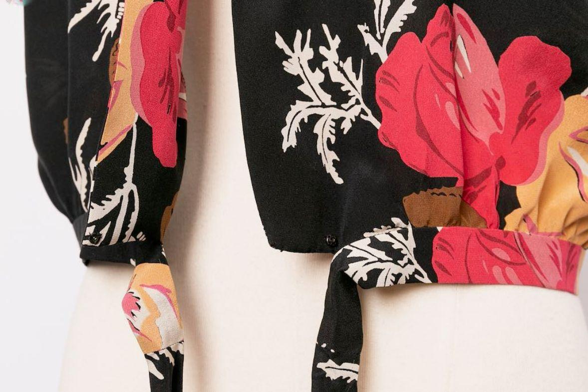 Nina Ricci Silk Dress and Bolero, Size 40FR For Sale 9