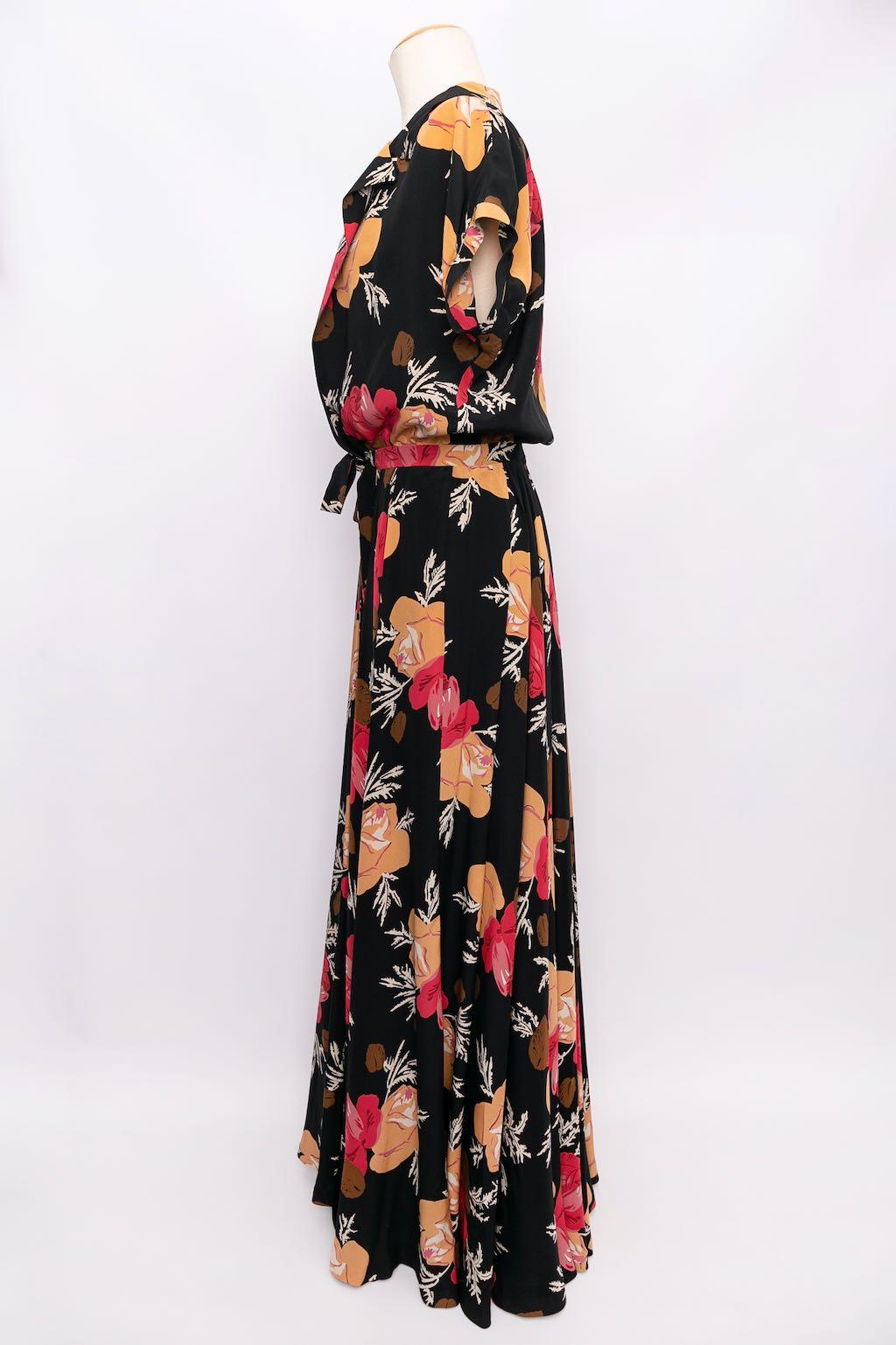 Black Nina Ricci Silk Dress and Bolero, Size 40FR For Sale