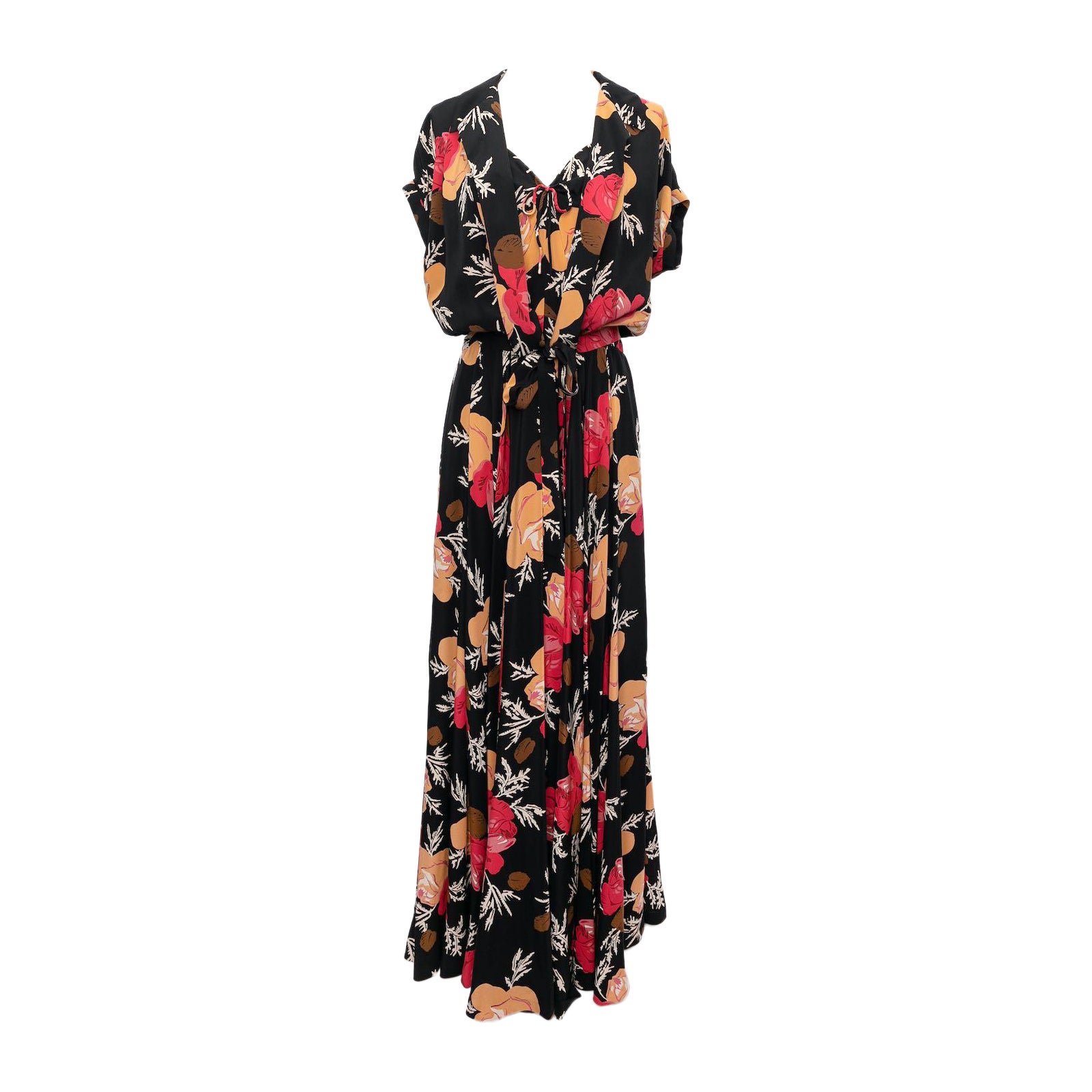 Nina Ricci Seidenkleid und Bolero aus Seide, Größe 40FR
