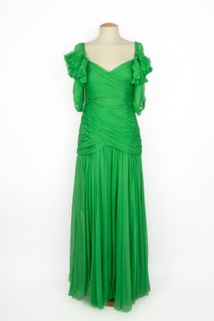 Nina Ricci silk dress Haute Couture