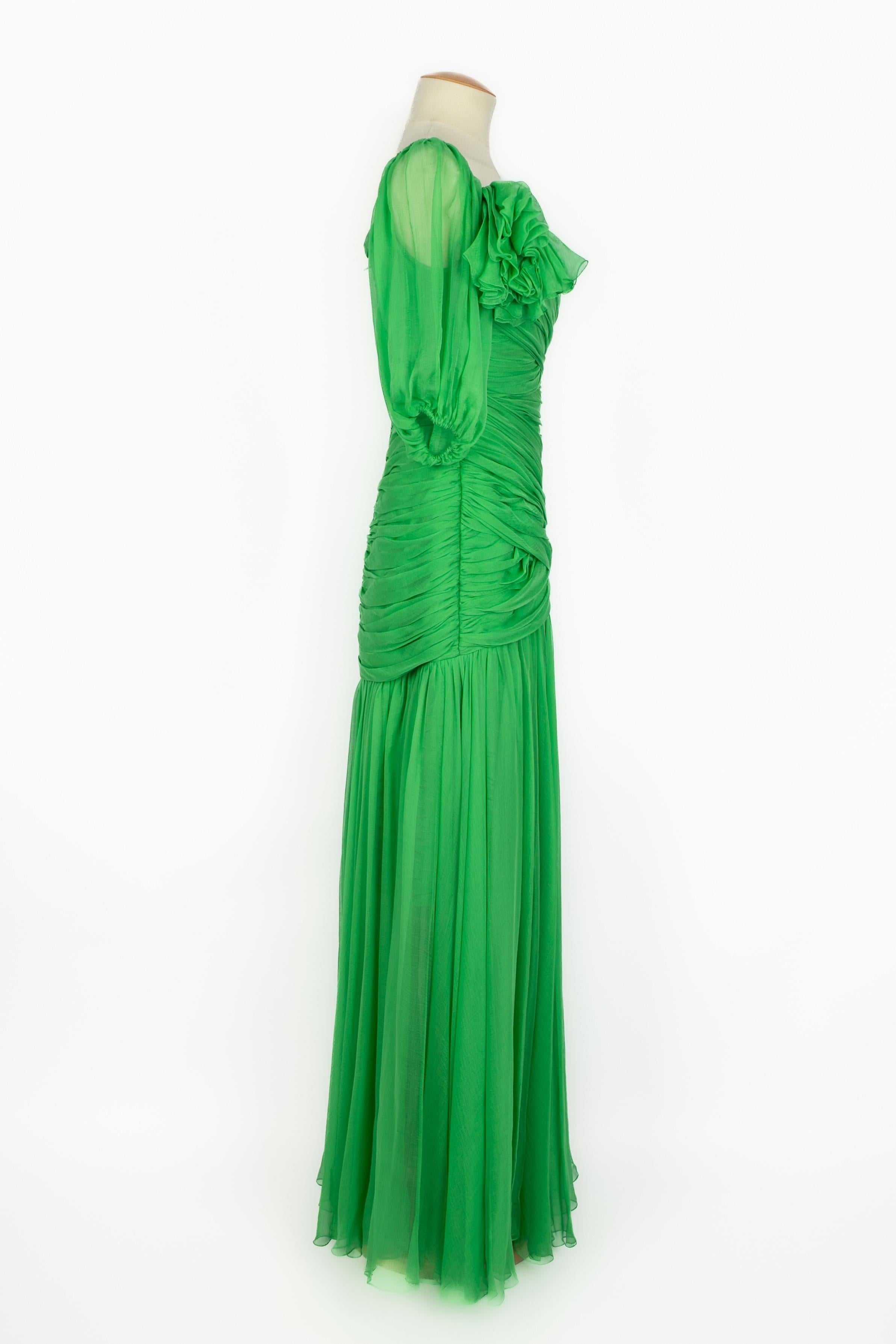 Abito in seta Nina Ricci Haute Couture in vendita 1
