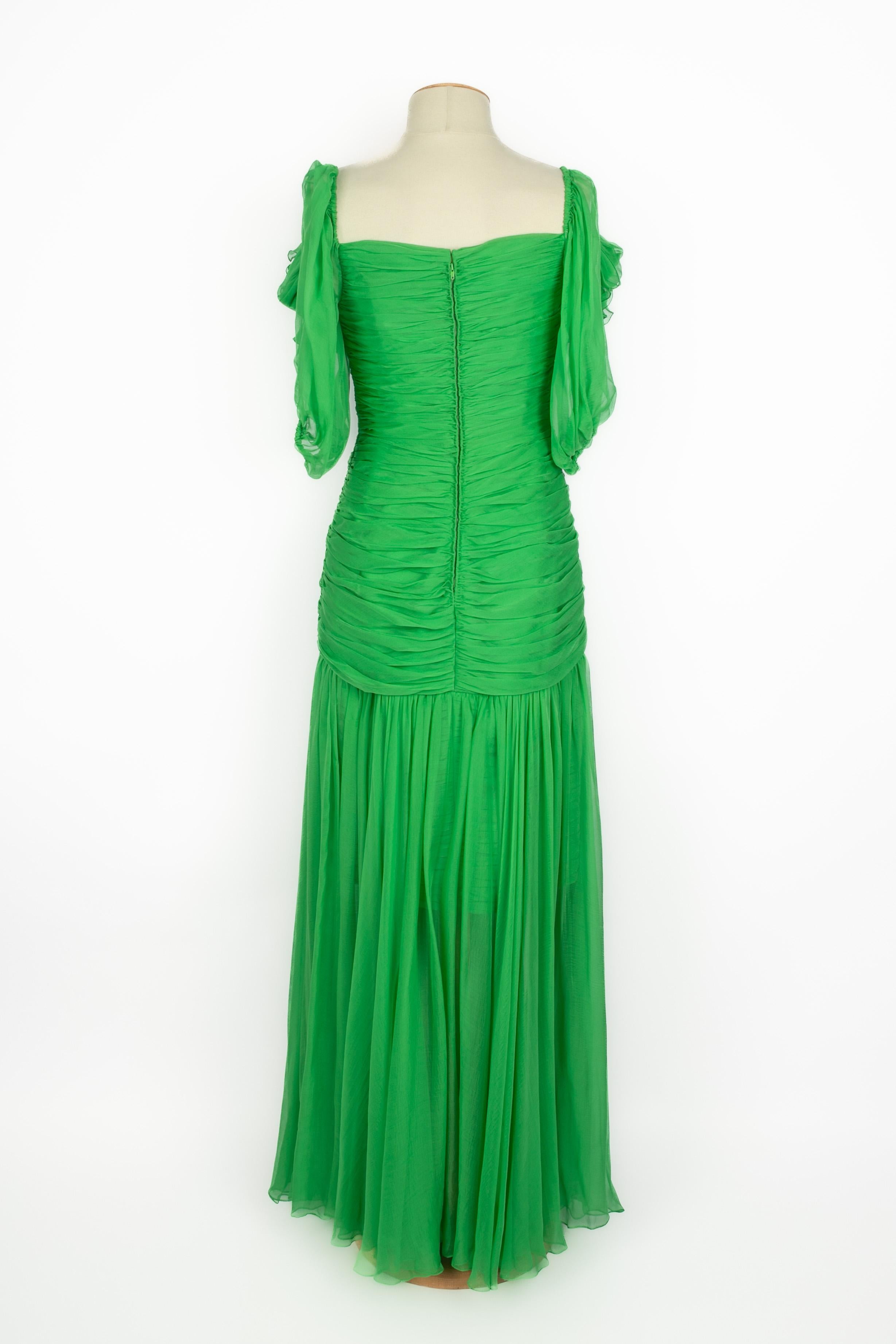 Abito in seta Nina Ricci Haute Couture in vendita 2