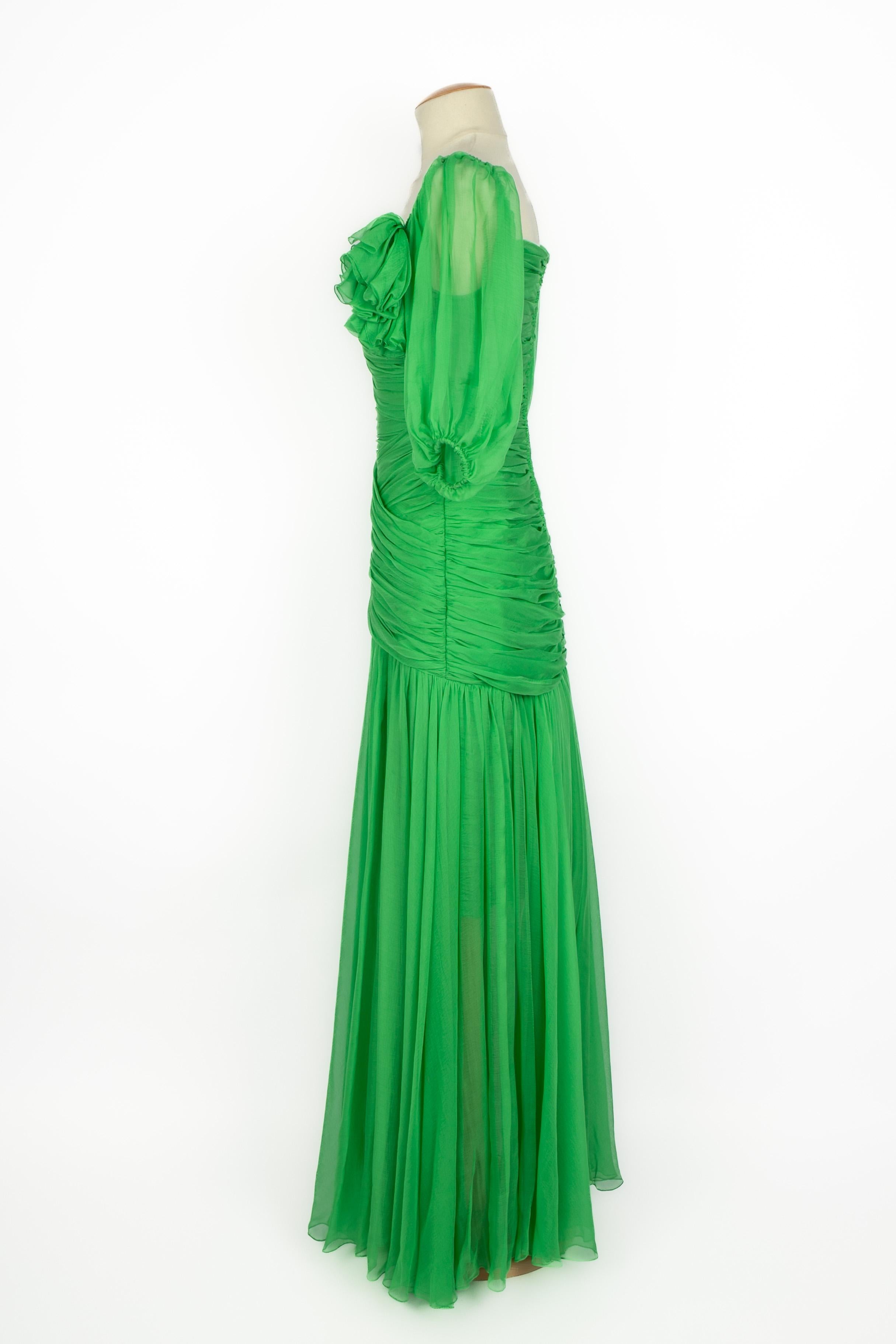 Abito in seta Nina Ricci Haute Couture in vendita 4