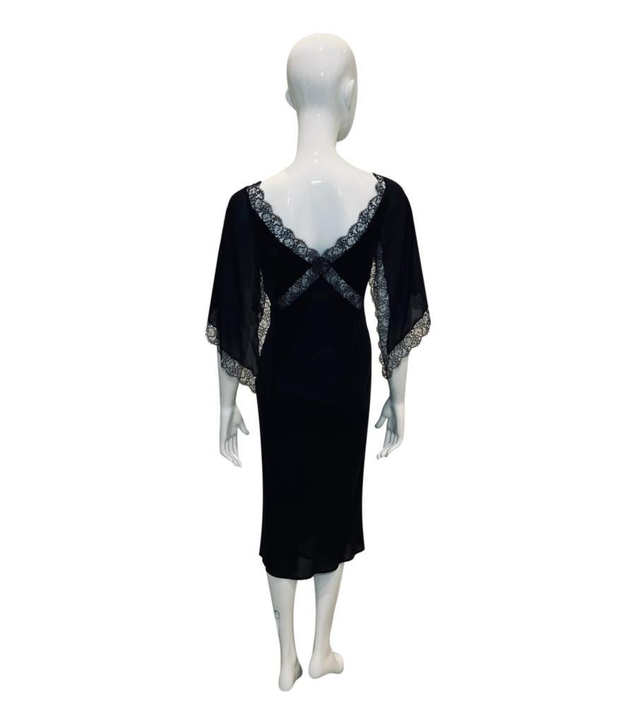 Women's Nina Ricci Silk Lace Detailed Dress For Sale