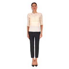 Nina Ricci Silk Lace Top
