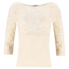 Nina Ricci Silk Lace Top